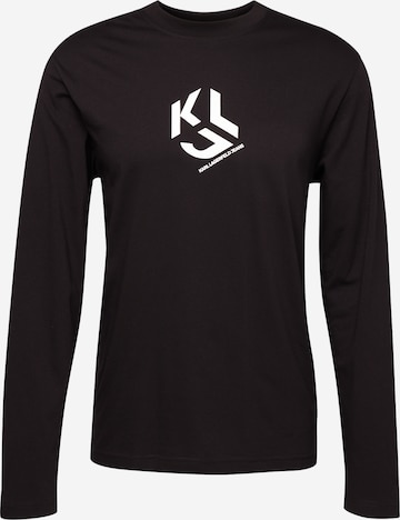 KARL LAGERFELD JEANS - Camisa em preto: frente