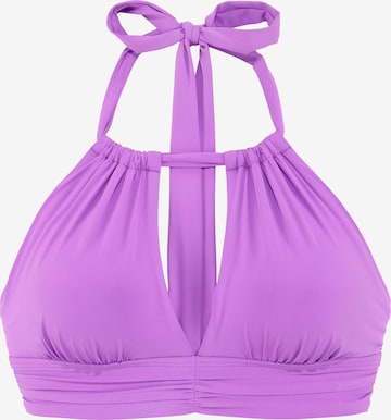 Col haut Hauts de bikini s.Oliver en violet : devant