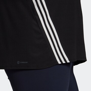 ADIDAS SPORTSWEAR - Camisa funcionais 'Train Icons 3-Stripes ' em preto