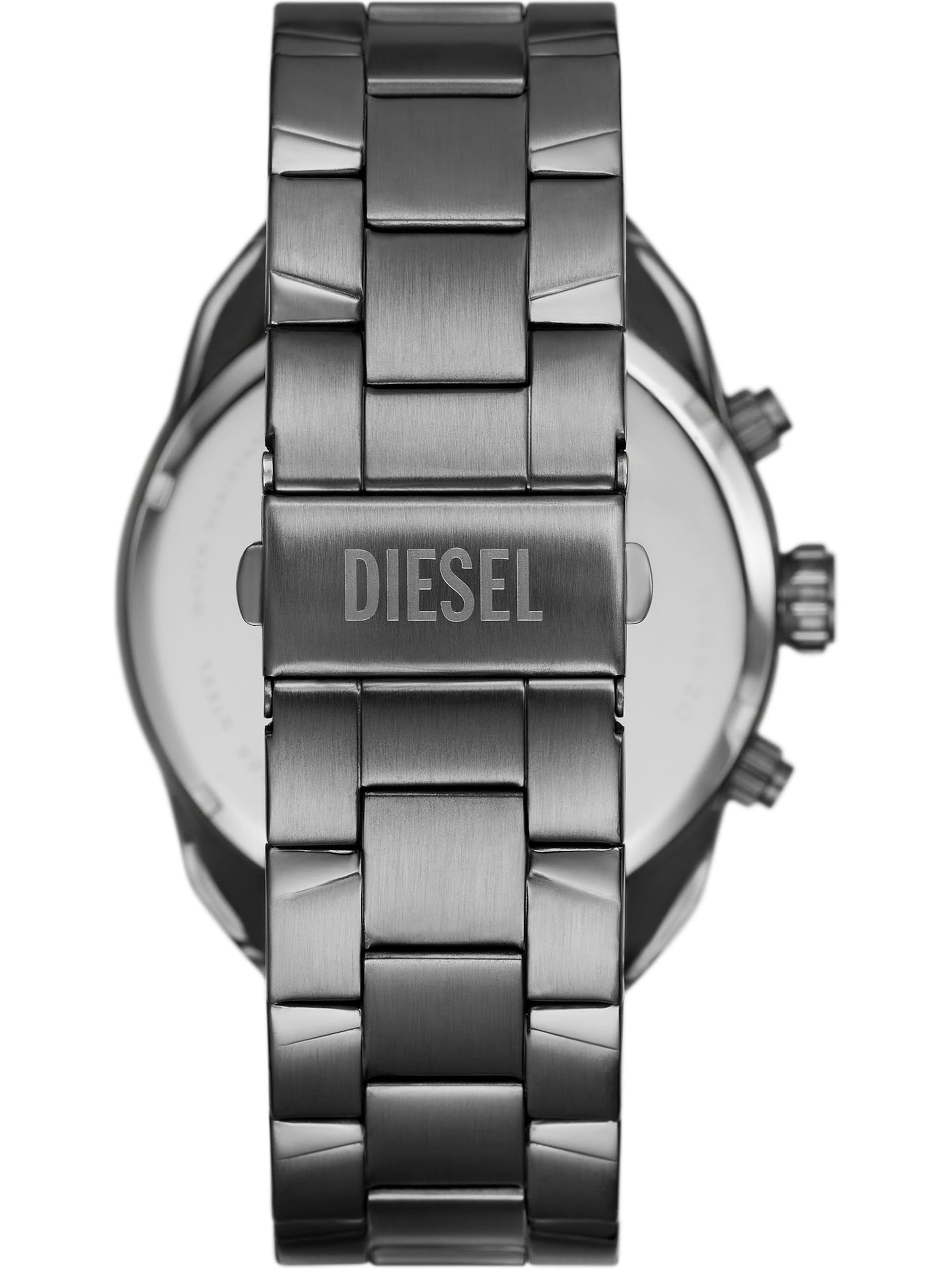 DIESEL Analoginen kello 'Spiked' värissä hopea