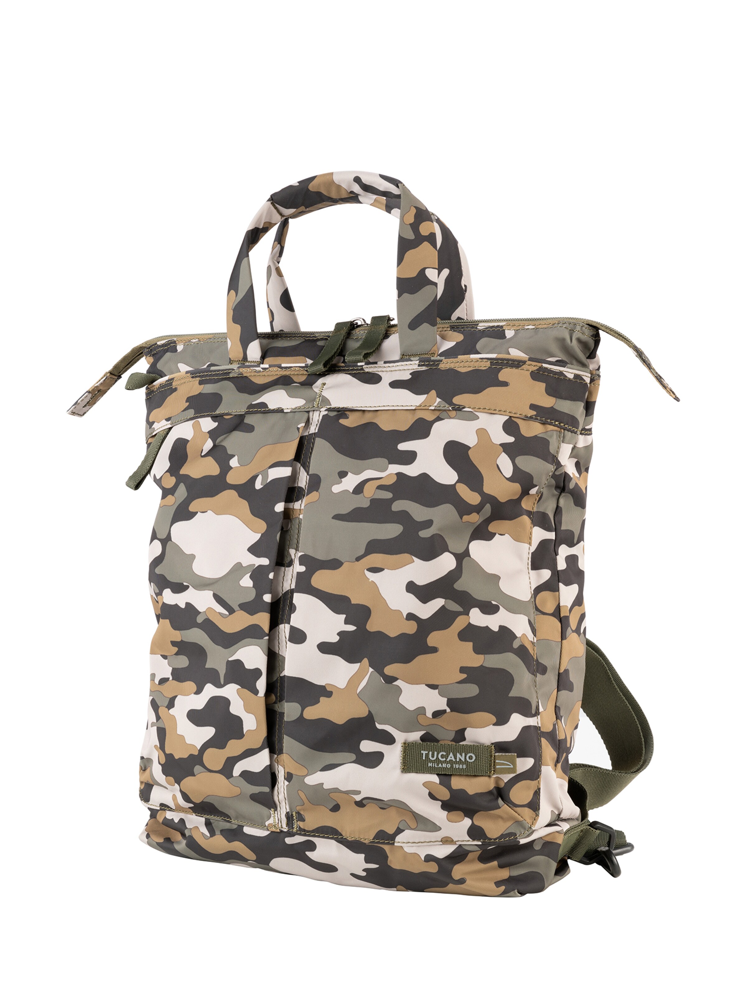 Zaino di TUCANO in verde: frontale