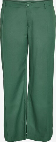 Noisy May Curve Wide Leg Bukse 'Pinola' i grønn: forside