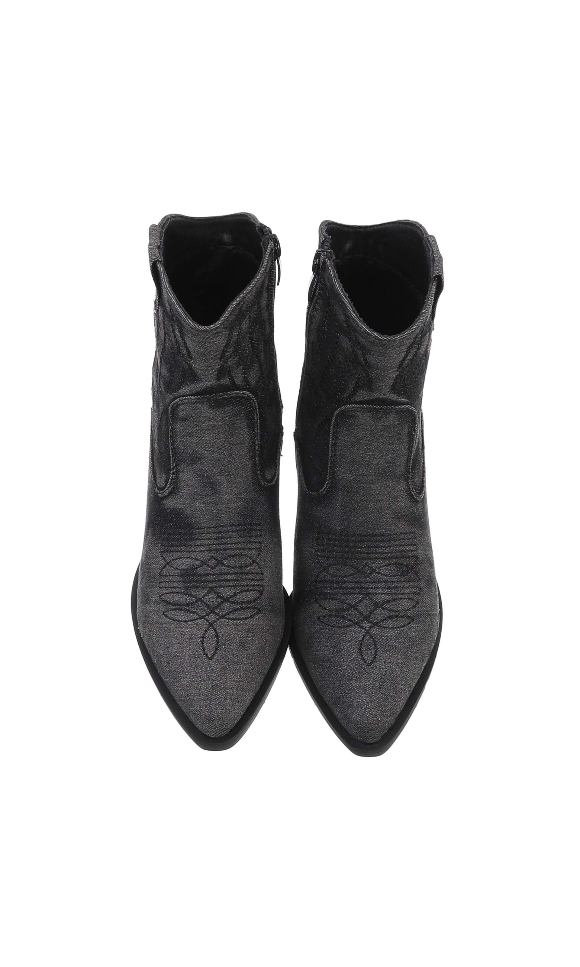 Ital-Design Cowboy Boots in Black