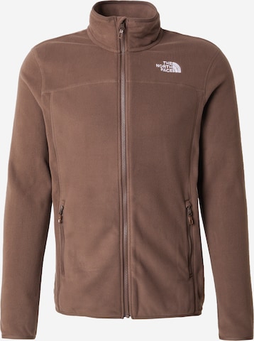 THE NORTH FACE Funktionsfleecejacke '100 Glacier' in Braun: Vorderseite