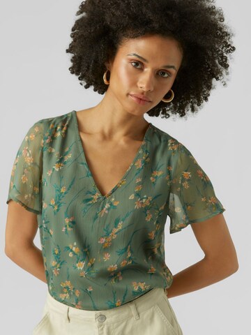 VERO MODA Bluse 'SMILLA' i grøn