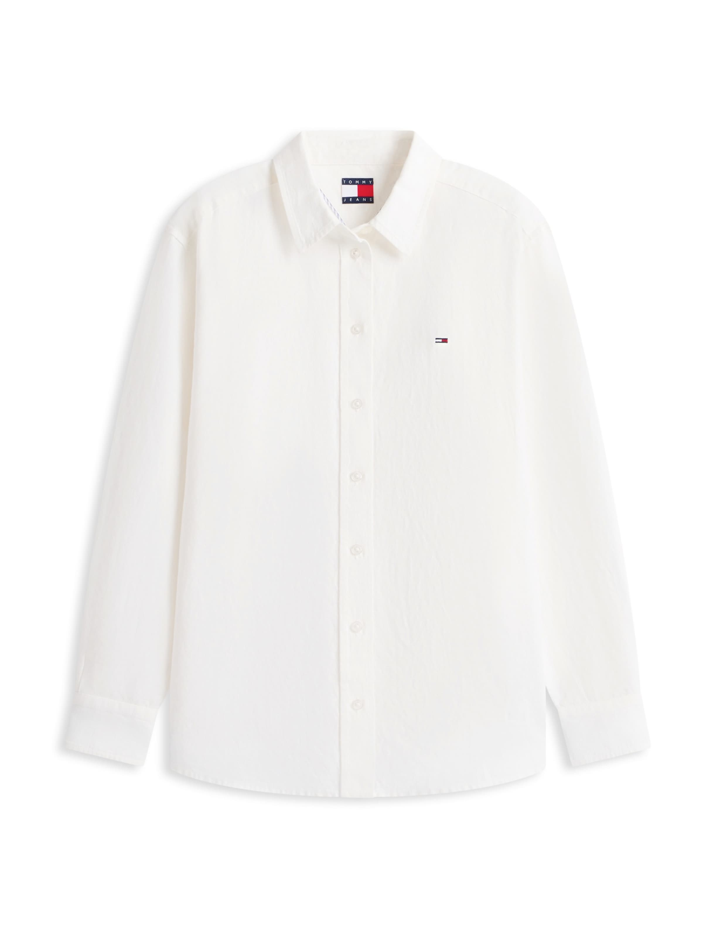 Tommy Jeans Blouse in Wit: voorkant