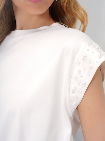 Trend Alaçatı Stili Póló - fehér