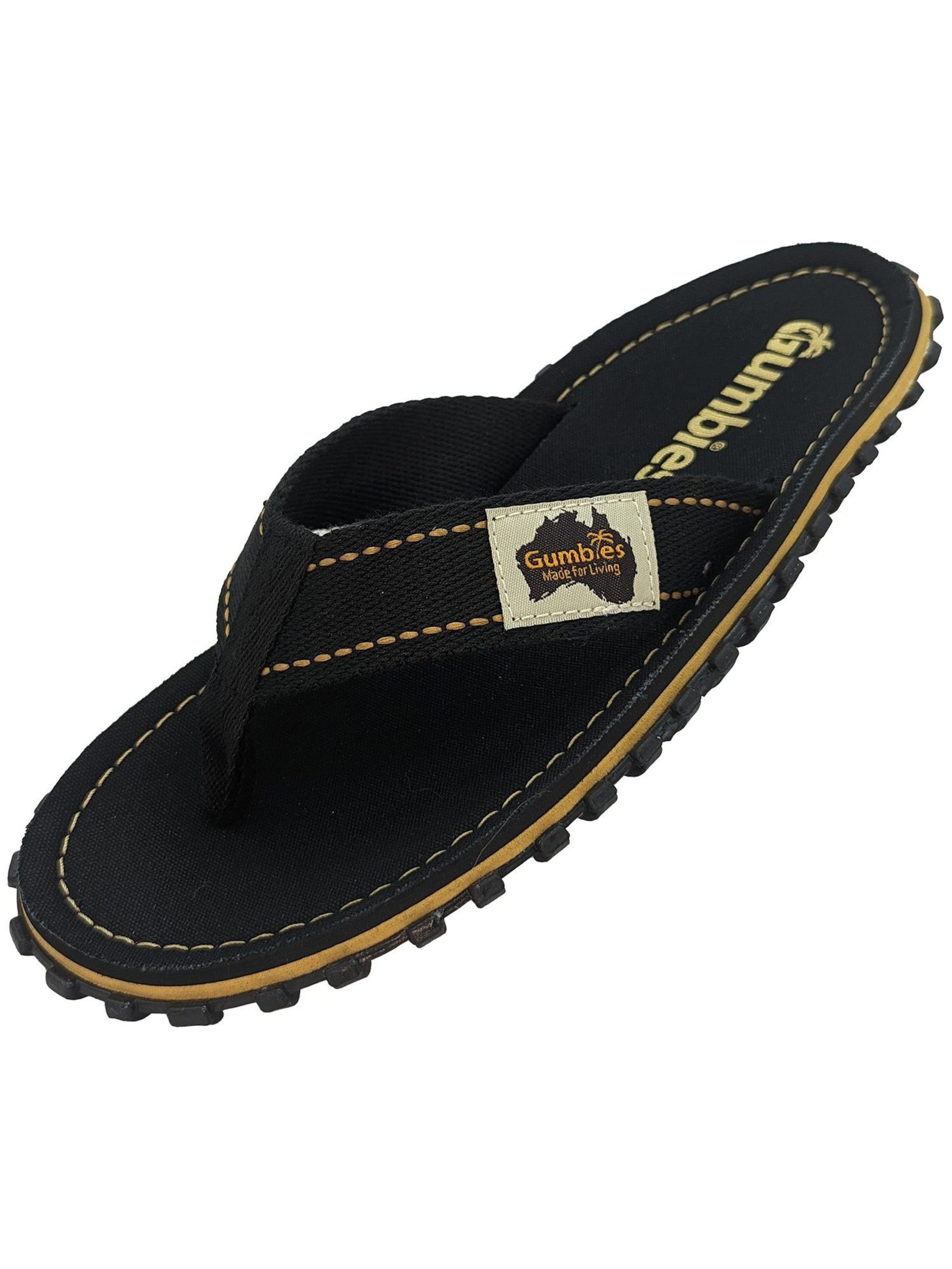 Gumbies Zehentrenner 'Gumbies Original'‌‌‌‌‌‌‌ in Schwarz: Vorderseite