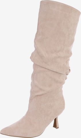 Ital-Design Boots in Beige: front