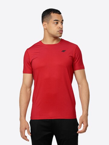 4F Performance shirt in Red: front