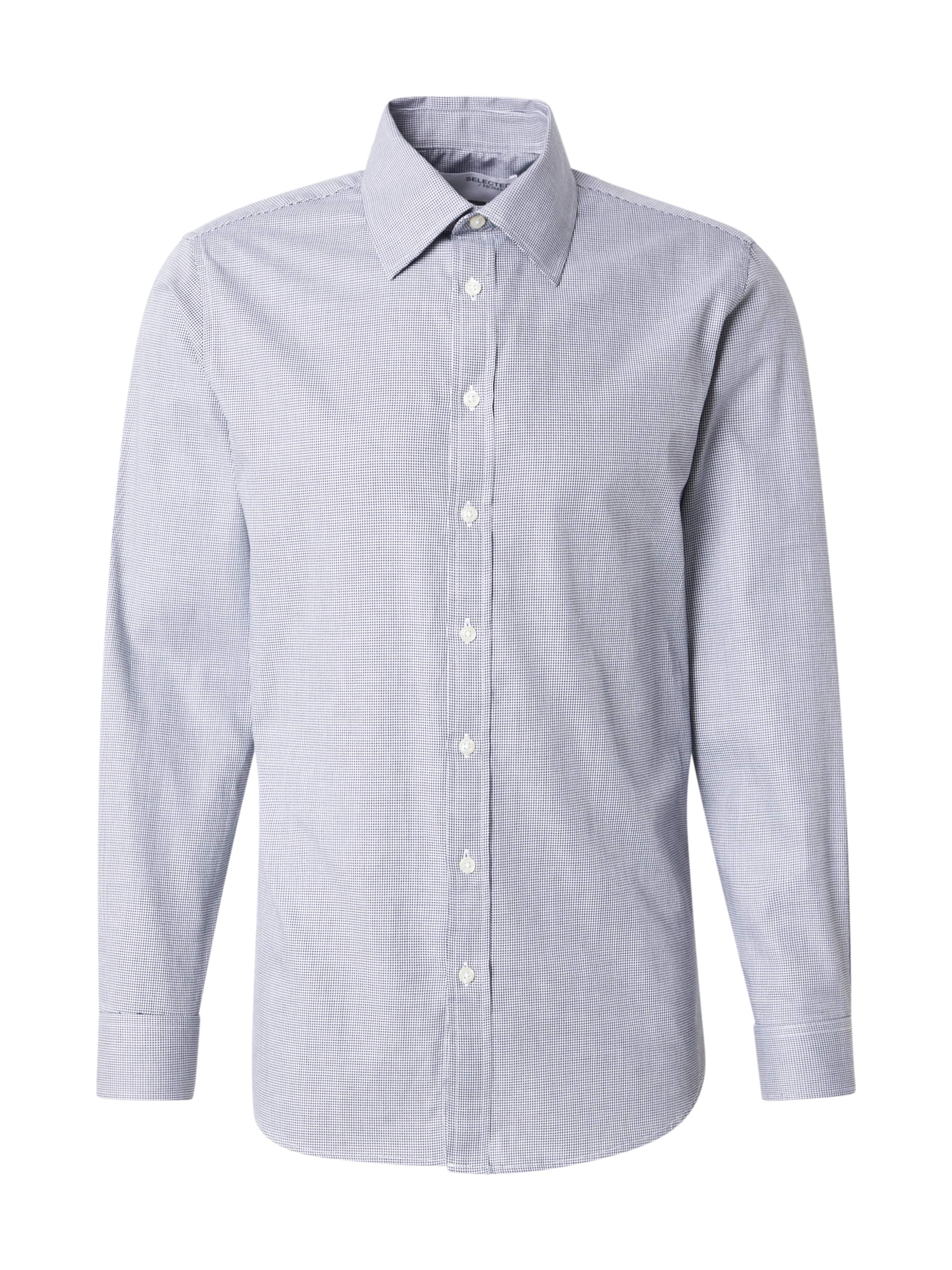 SELECTED Слим Рубашка 'SLHSLIMETHAN' в Синий: спереди