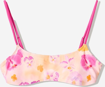 BershkaBalkonet Bikini gornji dio - roza boja: prednji dio