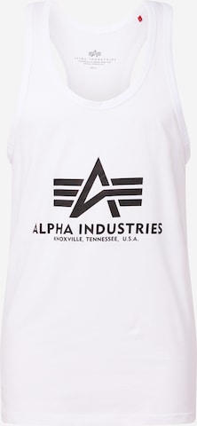 ALPHA INDUSTRIES Skjorte i hvit: forside