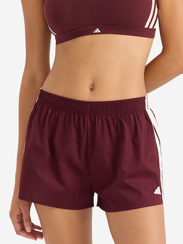 Loosefit Pantalon ' Sport Active Essentials Cotton 3 Stripes ' ADIDAS SPORTSWEAR en rouge : devant