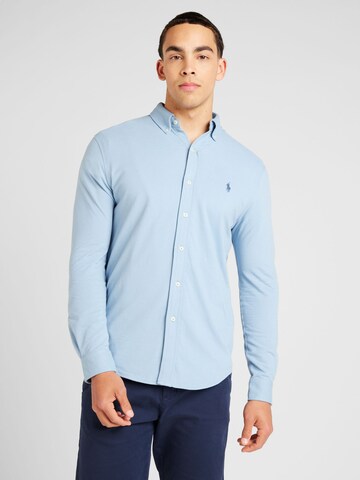 Polo Ralph Lauren Regular Fit Hemd in Blau: Vorderseite