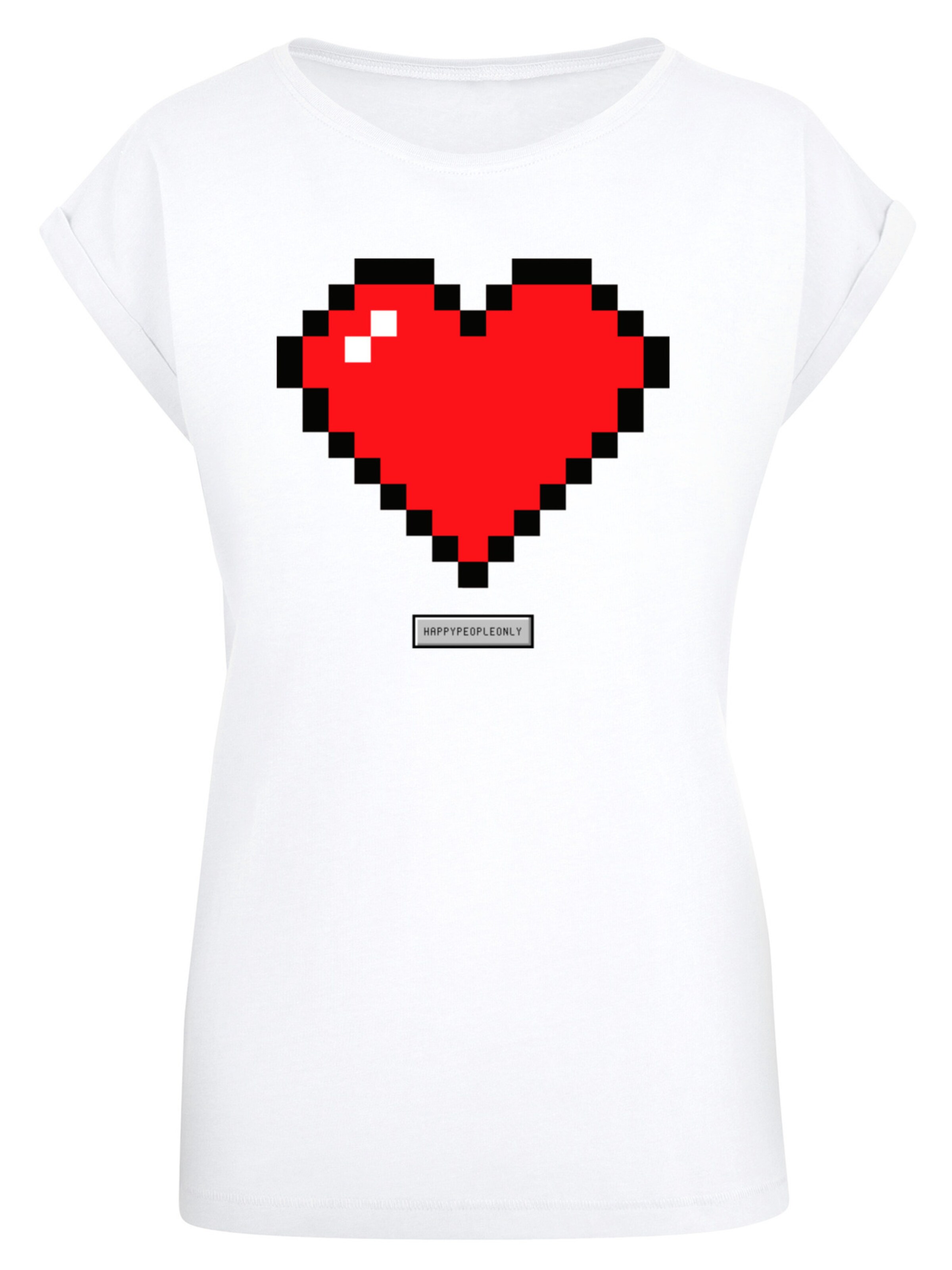 F4NT4STIC Shirt 'Happy People' in White: front