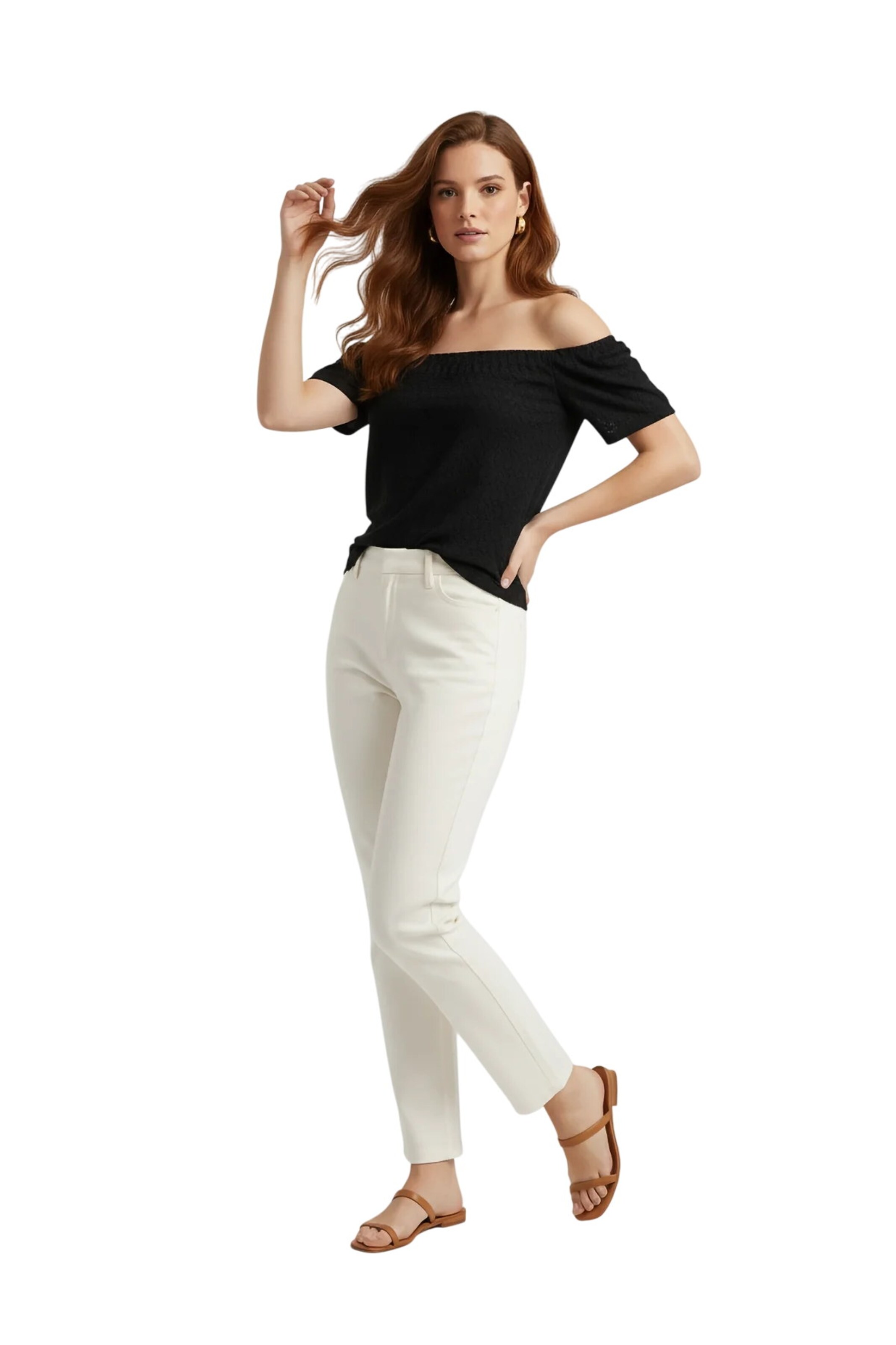 Alexa Dash Blouse in Black