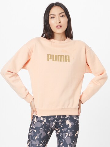PUMA Athletic Sweatshirt in Orange: front