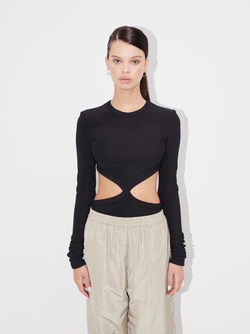 LeGer by Lena Gercke Shirt bodysuit 'Marlies' in Black: front