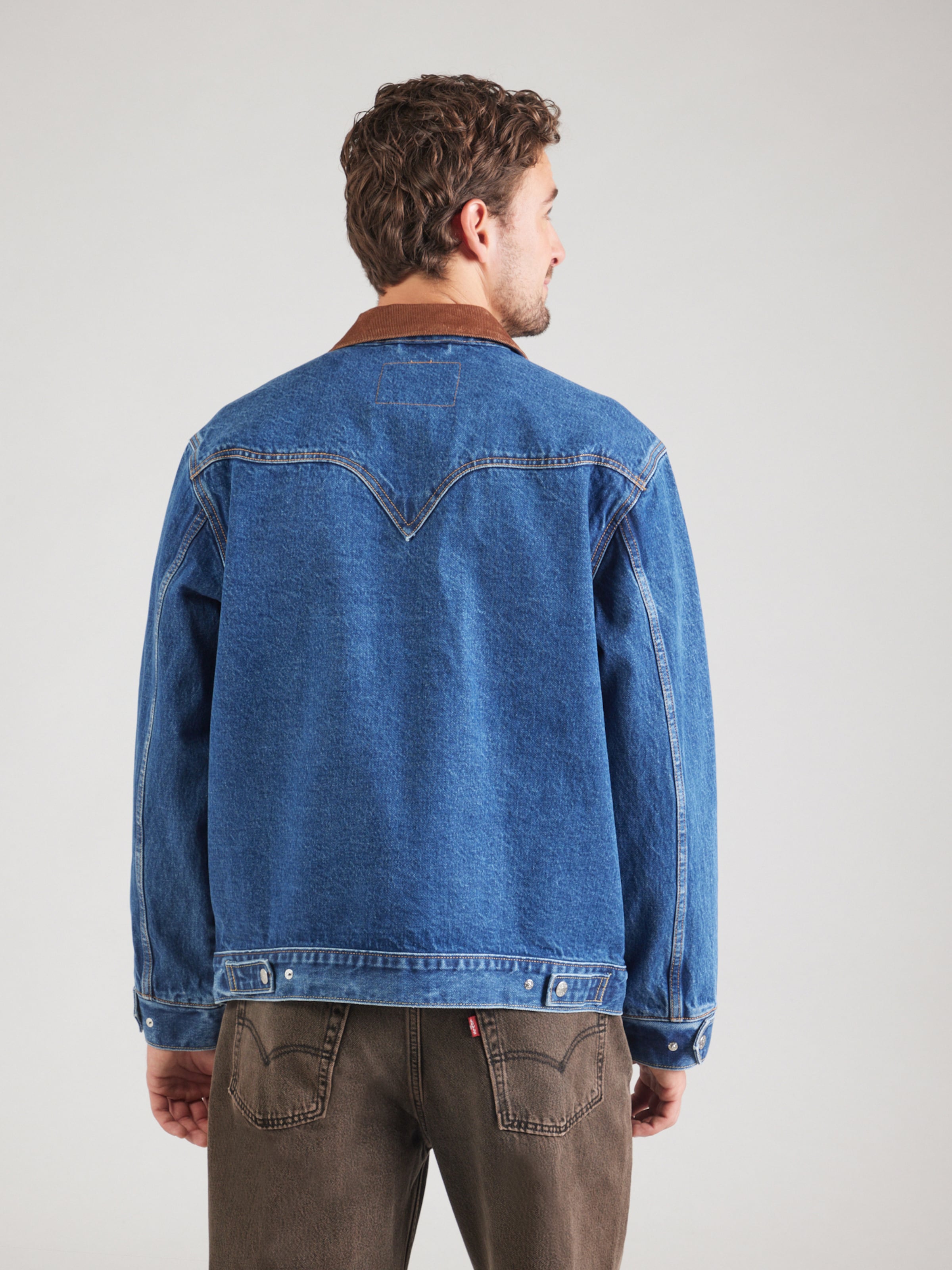 LEVI'S ® Jacke 'Western Shorthorn Trucker Jacket' in Blue Denim