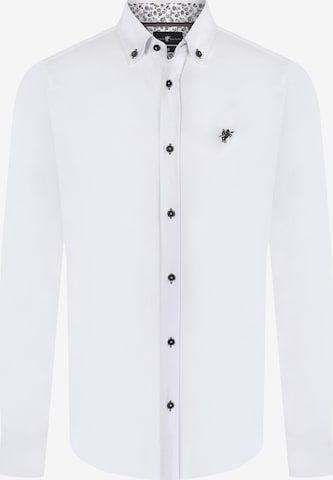 DENIM CULTURE Overhemd 'Duncan' in Wit: voorkant