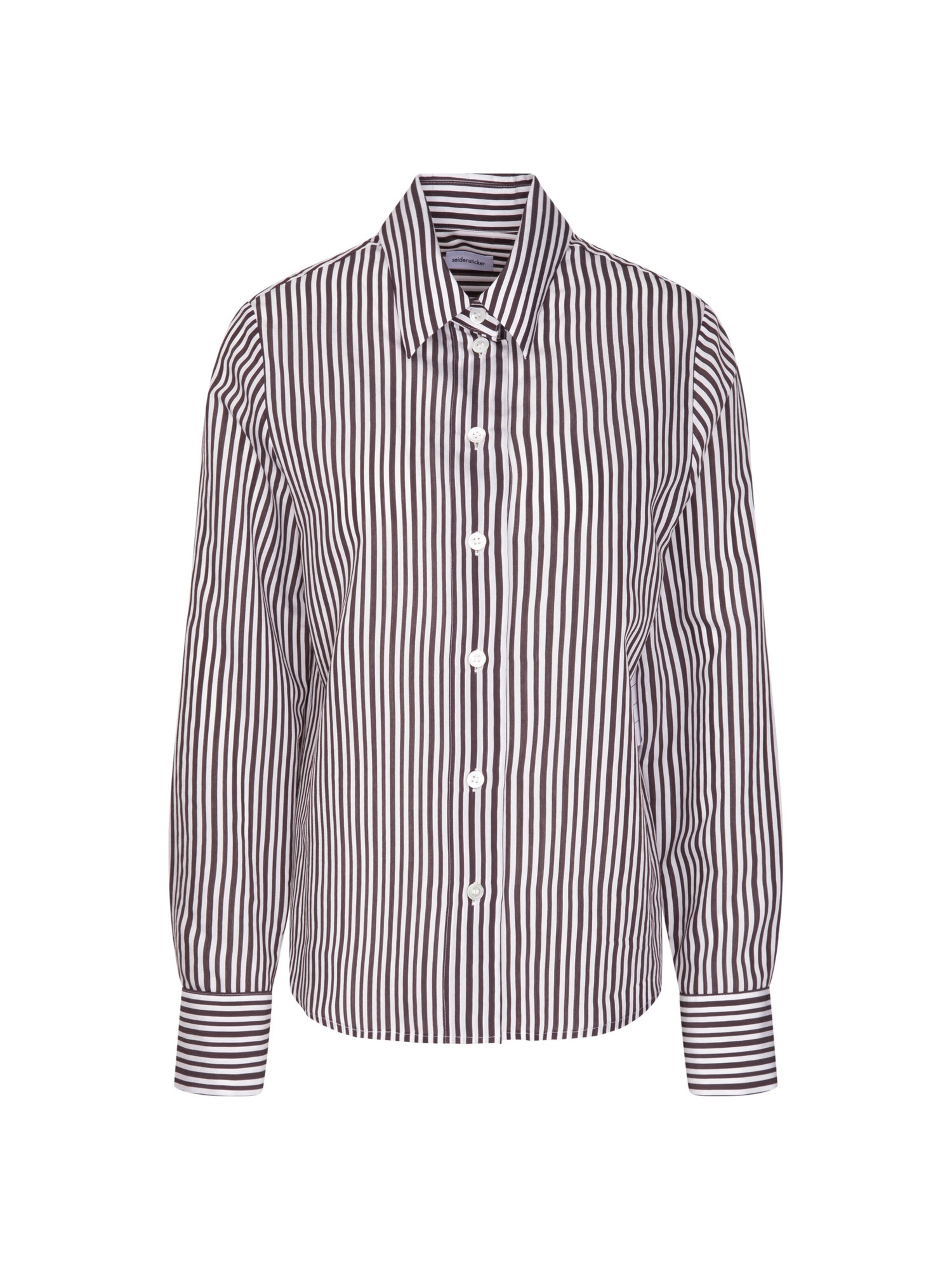 SEIDENSTICKER Blouse in Bruin: voorkant