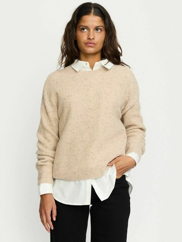 Soft Rebels Pullover i beige: forside