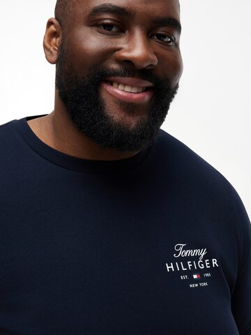 Tricou de la Tommy Hilfiger Big & Tall pe albastru