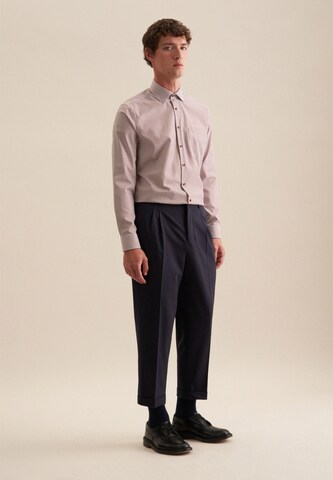 SEIDENSTICKER Regular Fit Businesshemd 'Smart Essentials' in Braun