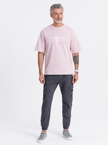 Regular Pantalon chino 'OM-PAJO-0125' Ombre en gris