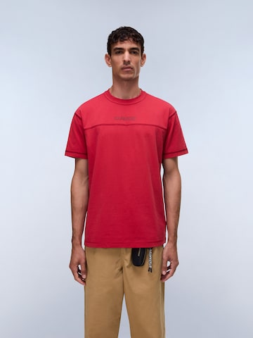 NAPAPIJRI Póló '6C41 - NP MN  S-UMBRA SS' - piros: elől