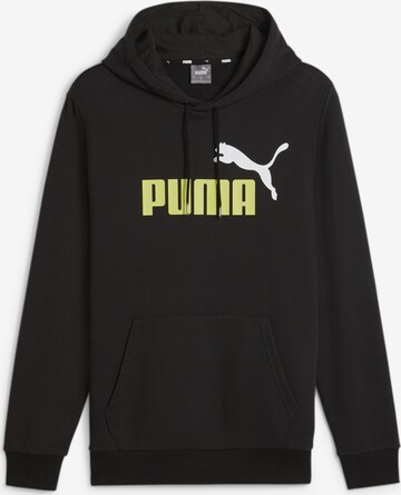 PUMA Sweatshirt 'ESSENTIAL+' in Black: front