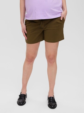 Vero Moda Maternity Regular Broek 'EVA' in Groen: voorkant