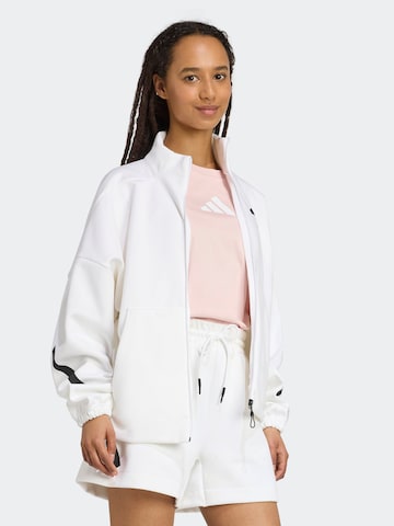 Vestes d’entraînement 'Z.N.E.' ADIDAS SPORTSWEAR en blanc : devant