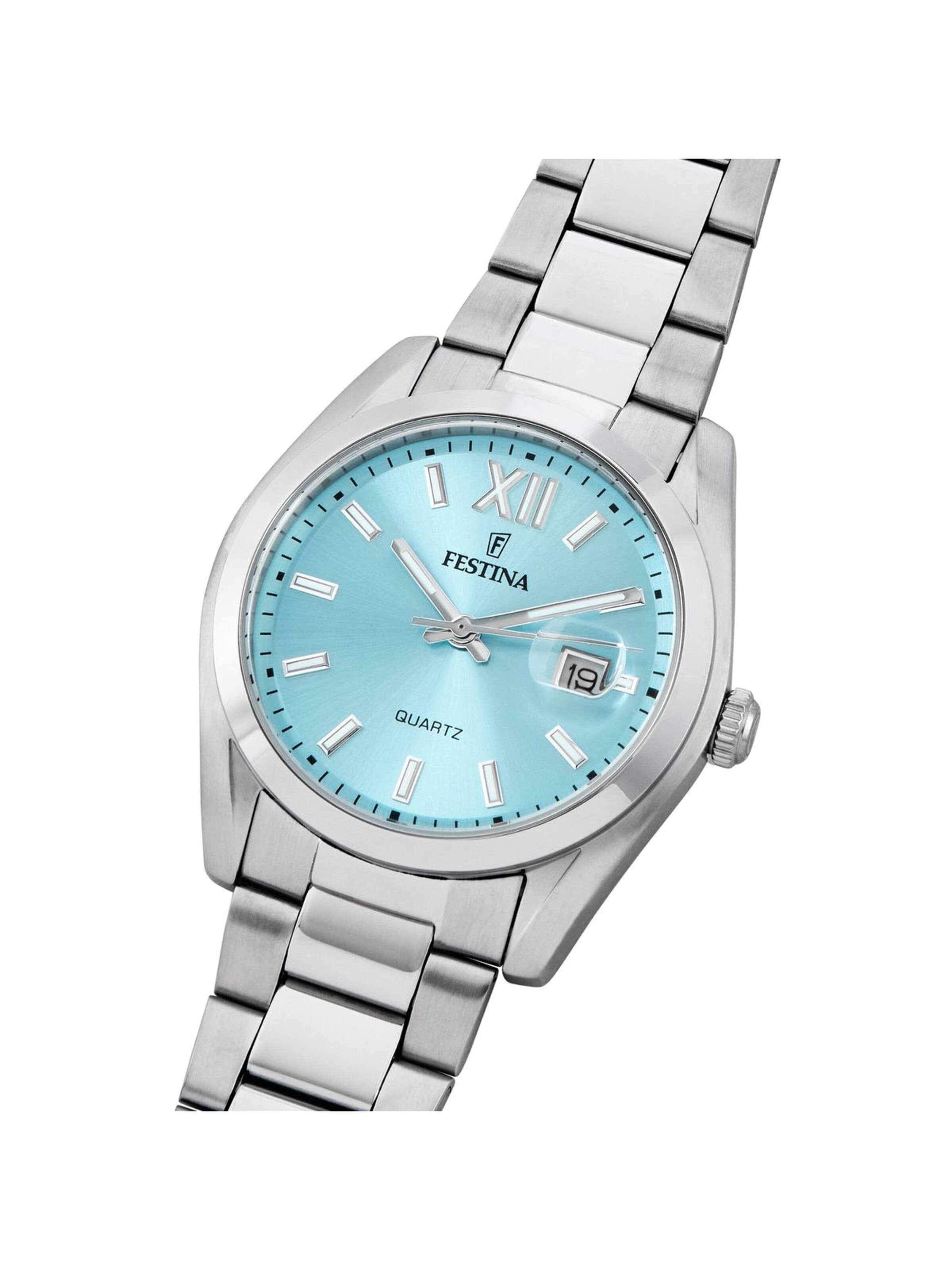 FESTINA Analoog horloge 'Festina - Watch Acero Clasico - Quartz watch movement - Watch case width: 40 mm' in Blauw