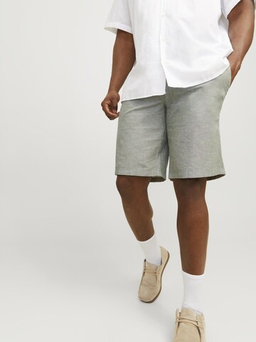 Jack & Jones Plus regular Lærredsbukser 'JPSTAce JJSummer' i grå