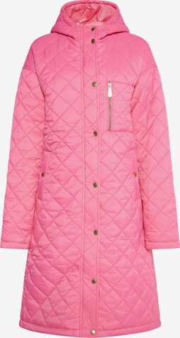 faina Between-Seasons Coat 'Tylin' in Pink: front