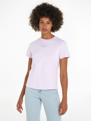 Tommy Jeans Curve Shirt in Purple: front