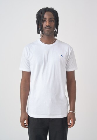 Cleptomanicx T-Shirt 'Embro Gull' in Weiß: Vorderseite