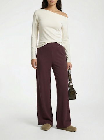 studioselect Wide leg Broek 'Sofia' in Bruin: voorkant