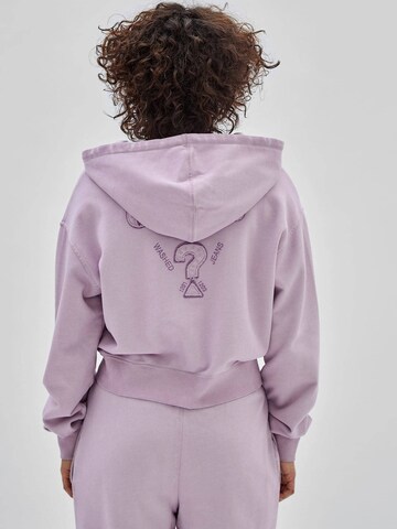 GUESS Zip-Up Hoodie in Purple