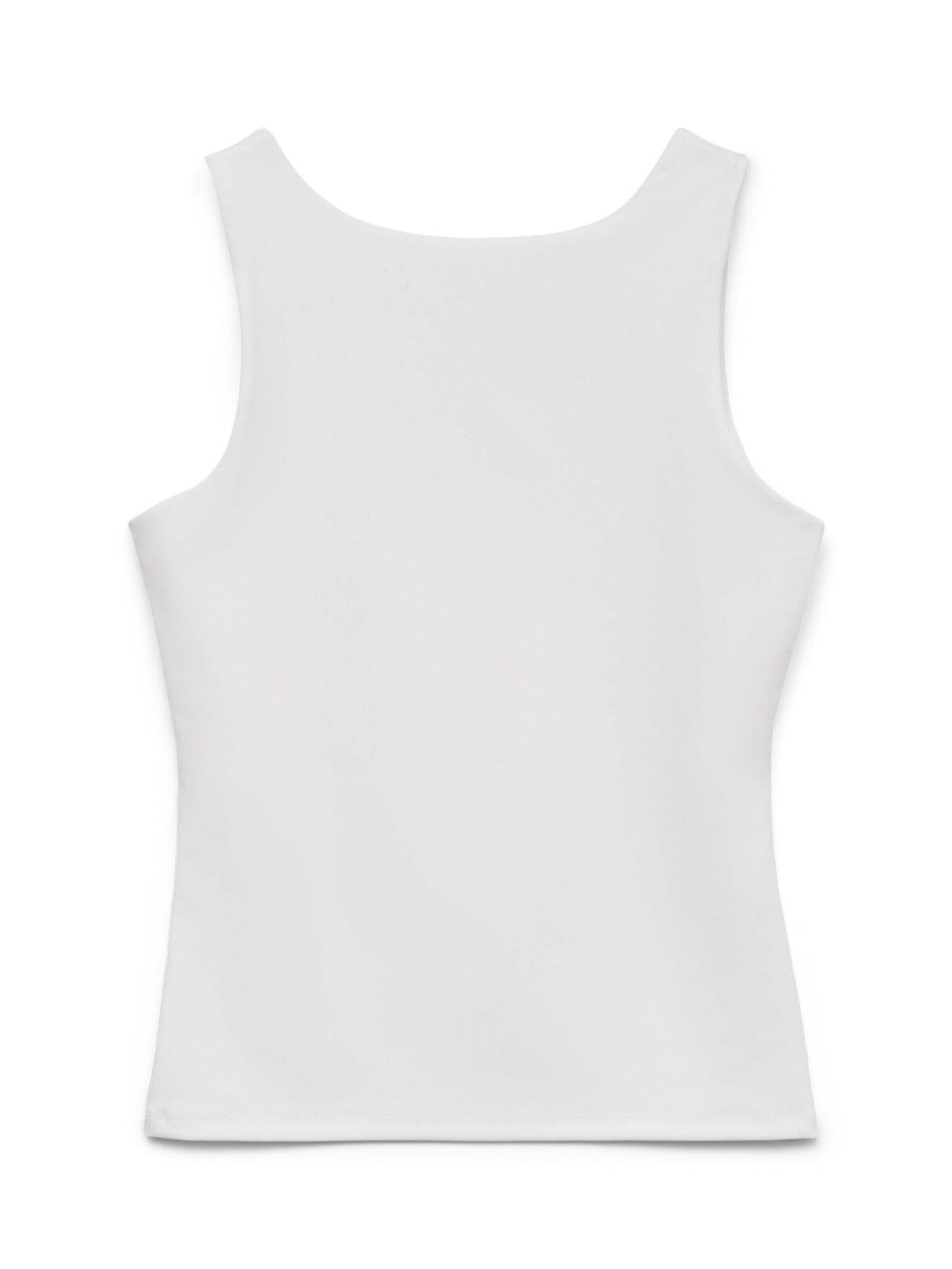 VERO MODA Top w kolorze biały