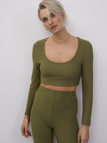 LeGer by Lena Gercke - Camiseta 'Suzi' en verde: frente