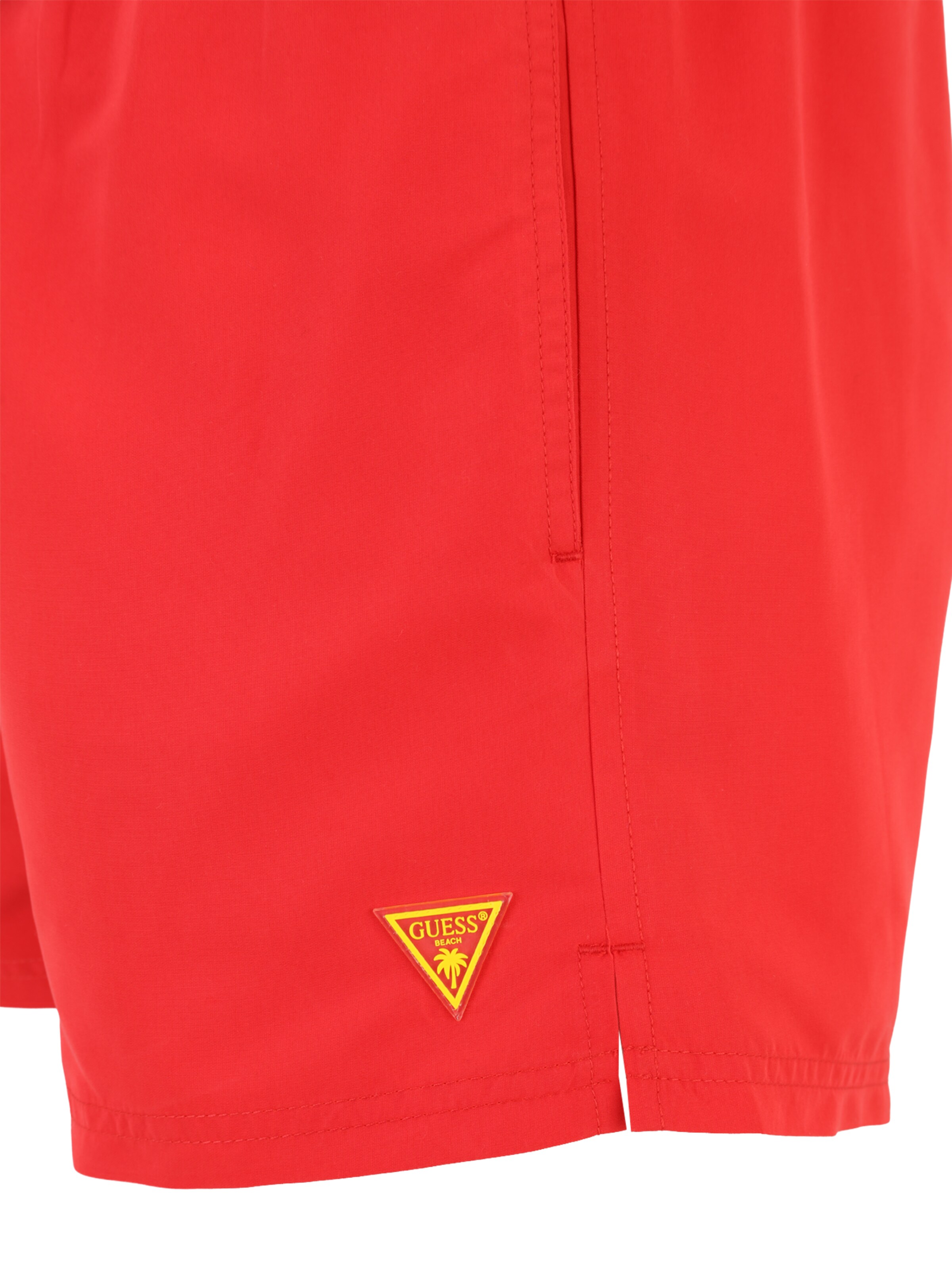 GUESS Kratke kopalne hlače | rdeča barva