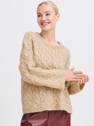 b.young - Jersey 'Omhu' en beige: frente