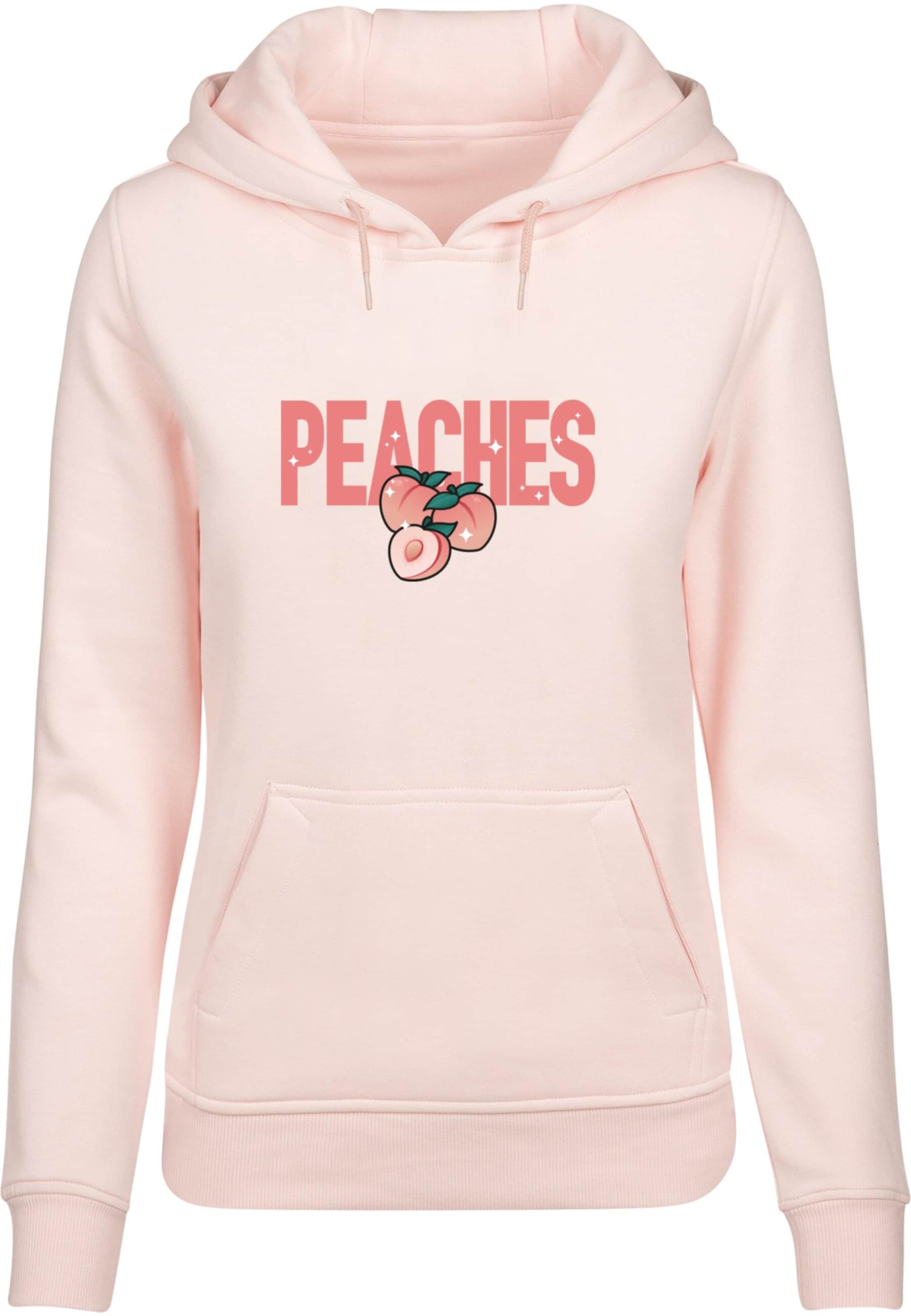 Felpa 'Peaches' di Mister Tee in rosa: frontale
