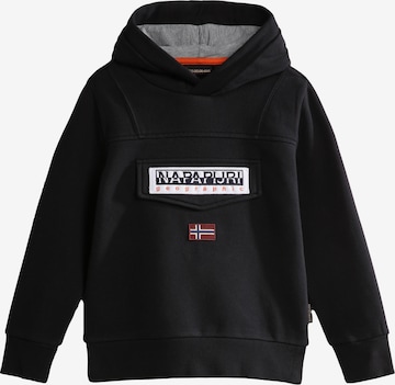 NAPAPIJRI Sweatshirt 'BURGEE' in Schwarz: predná strana