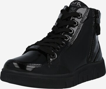 ARA High-Top Sneakers in Black: front