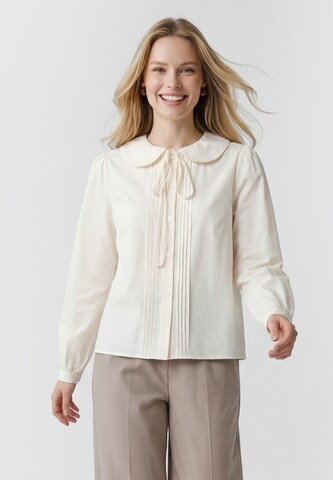 Usha - Blusa en beige: frente
