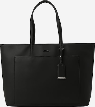 Calvin Klein Nákupní taška 'Must' – černá: přední strana
